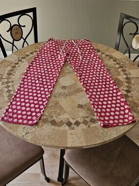 Relativity Intimates Pink Polka Dot Lounge Pants Size S Small Women